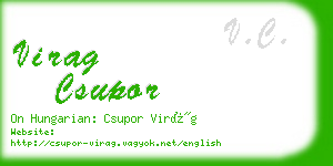 virag csupor business card